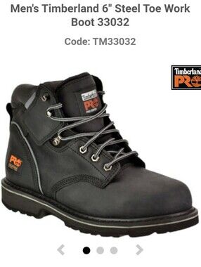 Timberland PRO 6" Pit Boss Steel Saftey Toe Work Boots Size 10